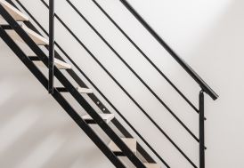 Garde-Corps Noir en Métal supplémentaire pour Escalier POP