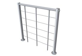 Garde-corps d'étage en acier galvanisé Minka