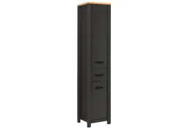 Meuble colonne salle de bain Veneto anthracite Interlink