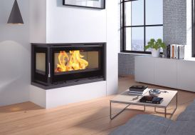 Insert à bois d'angle FM Calefaccion