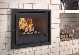 Insert à bois double combustion en acier