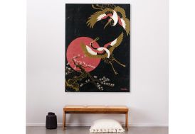 toile murale "Japanese beauty" dans un salon
