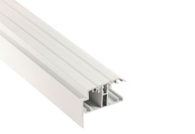 Profil T de rive + capot pour polycarbonate 16/32 mm - Blanc 3 m