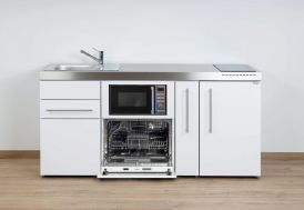 Kitchenette en acier blanche 180 cm stengel