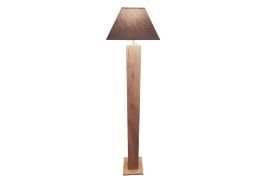 Lampe sur pied de salon en bois de chêne Kubik Matour Déco Bois