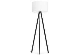 Lampadaire Kokoon Design Trivet Blanc et Noir