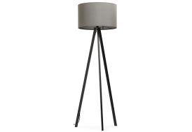 Lampadaire Kokoon Design Trivet Noir et Gris