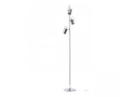 Lampadaire en Métal avec Abat-Jours en Verre Teinté Rendl Light Studio Bugsy Chrome