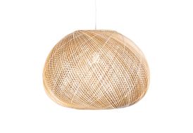 Lampe suspension luminaire en bambou tressé