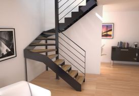 Limons Tokyo pour Escalier Demi Tournant en Acier