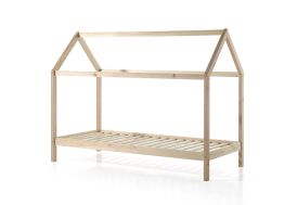 Lit Cabane en Bois de Pin Vipack Dallas 90 x 200 cm Naturel