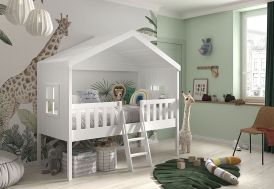 Lit cabane en bois pour enfants