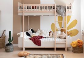 Lit superposé en bois 205 x 106 x 185 cm  pour chambre d'enfants