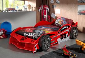 Lit voiture pour enfant Vipack rouge
