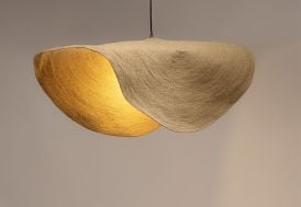 Luminaire suspension en herbier marin – Nacho