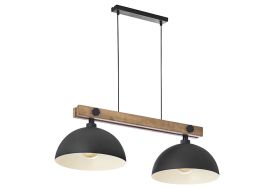 Luminaire suspension en bois et métal TK Lighting Oslo