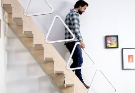 Rampe pour escalier pliable Klapster Comfort en bois 