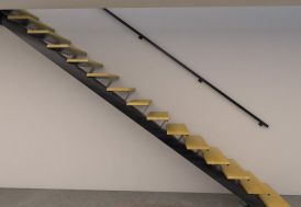 Main Courante pour Limon en Acier Escalier Métal