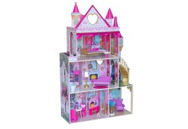 Maison de poupée Kidkraft en bois rose Château Roseraie 130 cm