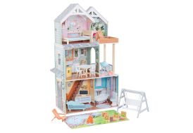 Maison de poupées Kidkraft en bois Hallie avec accessoires interactifs