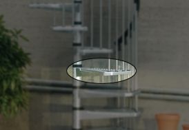 marche pour escalier colimaçon Fontanot Civik zink en acier galvanisé