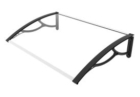 marquise pour portes et fenêtres 120 cm de long par 80 cm de large