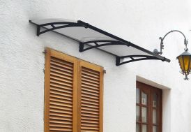 Auvent en acier et polycarbonate transparent Palram Aquila 205 cm
