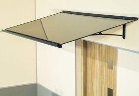 Marquise pour porte d’entrée en aluminium et composite Virgo