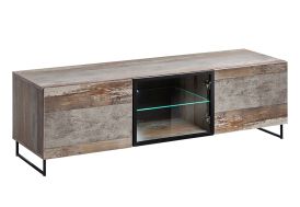 Meuble TV en Bois et Verre ASM Meble Plank 45 x 150 cm