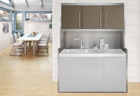 Meuble Haut Studioline D en Métal pour Kitchenette Stengel 120 et 150 cm (Pls Coloris)