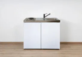 Kitchenette réfrigérateur et plaque électrique 100 cm Stengel ME100 Blanche