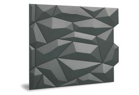 Parement Mural en PVC Innovera Decor Interlocking Glacier Smoked Gray Détouré