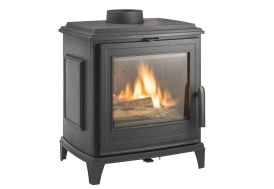 Poêle à bois en fonte Sedan S anthracite 5kW - Invicta