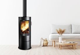 Poêle à bois double combustion en acier Supra Chloé 