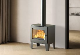 Poêle à bois double combustion en acier Supra Claude 