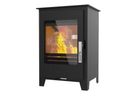 Poêle à bois double combustion en acier Supra Oscar