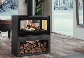 Poêle à bois avec four en acier Dakota – 9,5 kW - FM Calefaccion