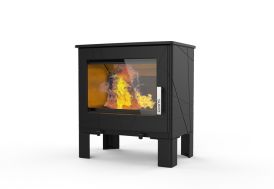 Poêle à bois double combustion en fonte Adam – 7,3 kW 