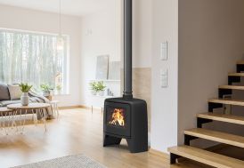 Poêle à bois double combustion en fonte Supra Paul