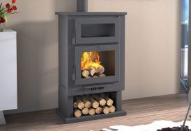 Cheminée poêle à bois + four + bûcher 11 kW CH-3