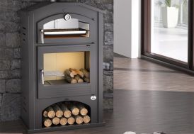 Poêle à bois avec four en acier Dakota – 9,5 kW - FM Calefaccion