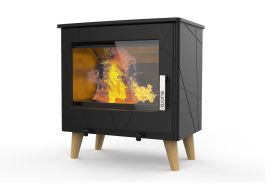 Poêle à bois double combustion en fonte Stina – 7,3 kW 