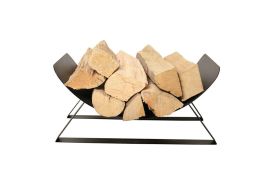 Porte bois en acier courbé Luna Le Marquier