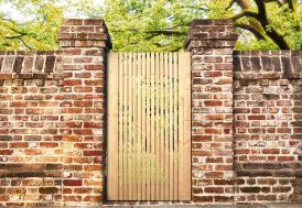 Portillon en bois de pin brut Antwerp