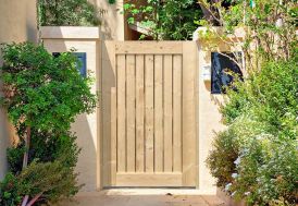 Portillon en bois de pin brut Ostend