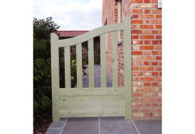 Portillon en bois de pin brut Ghent