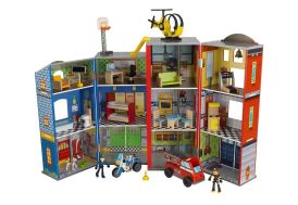 poste de secours en bois Kidkraft Everyday Heroes pompier et police