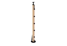 Poteau pour garde-corps intérieur en bois de hêtre Hesta