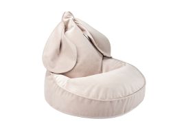 Pouf pour enfant lapin beige 