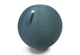 Pouf rond polyester vert 